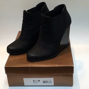 Audrey Brooks “Windy” wedge bootie